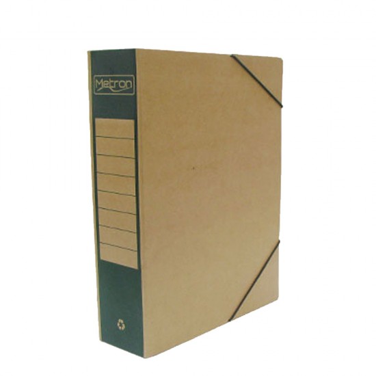 Metron 825.09301-5.G κουτί αρχειοθέτησης με λάστιχο A4 με ράχη 8cm πράσινο