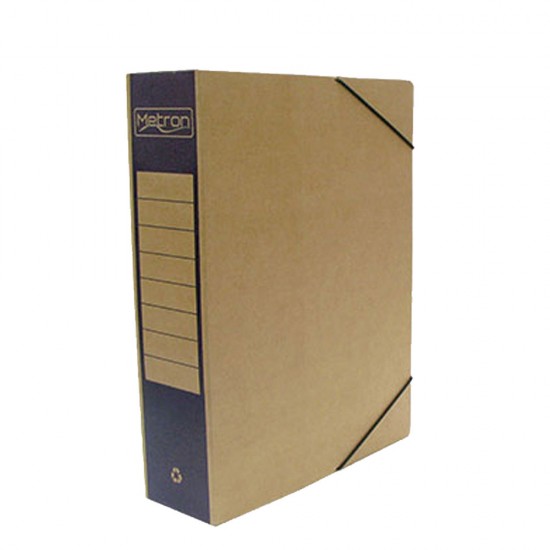 Metron 825.09301-5.L κουτί αρχειοθέτησης με λάστιχο A4 με ράχη 8cm μπλε