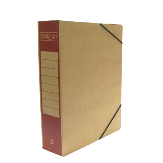 Metron 825.09301-5.R κουτί αρχειοθέτησης με λάστιχο A4 με ράχη 8cm κόκκινο
