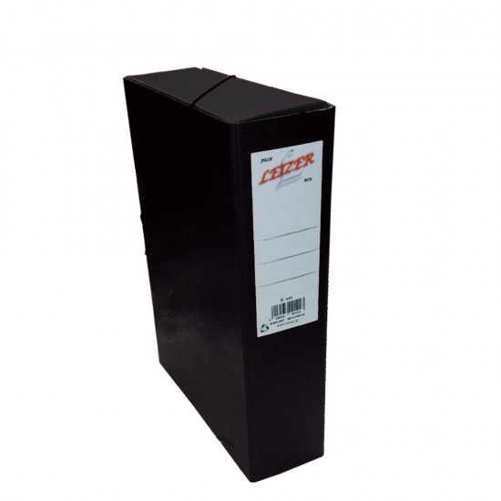 Leizer Fiber 822.208B κουτί αρχειοθέτησης με λάστιχο A4 με ράχη 8cm μαύρο