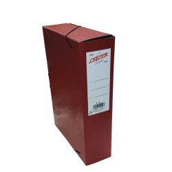 Leizer Fiber 822.208BD κουτί αρχειοθέτησης με λάστιχο A4 με ράχη 8cm μπορντώ