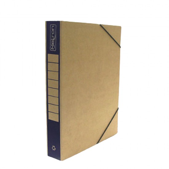 Metron 825.09201-5.L κουτί αρχειοθέτησης με λάστιχο A4 με ράχη 5cm μπλε