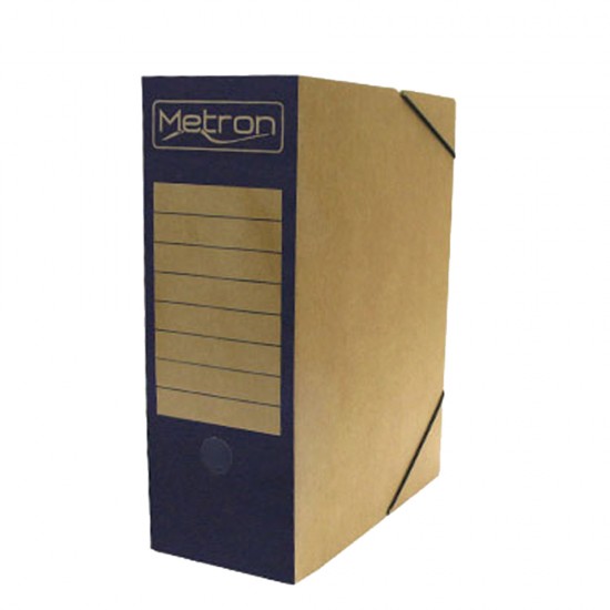 Metron 825.15001-5.L κουτί αρχειοθέτησης με λάστιχο A4 με ράχη 12cm μπλε