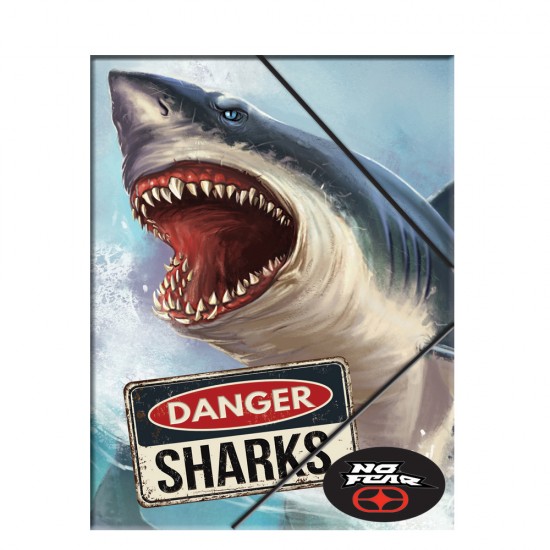No Fear 347-40510 ντοσιέ με λάστιχο Α4 Shark