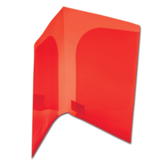 Τυποτράστ FP23000 ζελατίνα δίπτυχη με θήκες Α4 κόκκινο