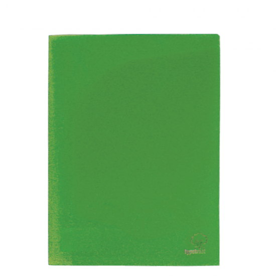 Τυποτράστ FP23000 ζελατίνα δίπτυχη με θήκες Α4 πράσινο