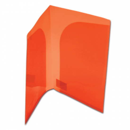 Τυποτράστ FP23000 ζελατίνα δίπτυχη με θήκες Α4 πορτοκαλί