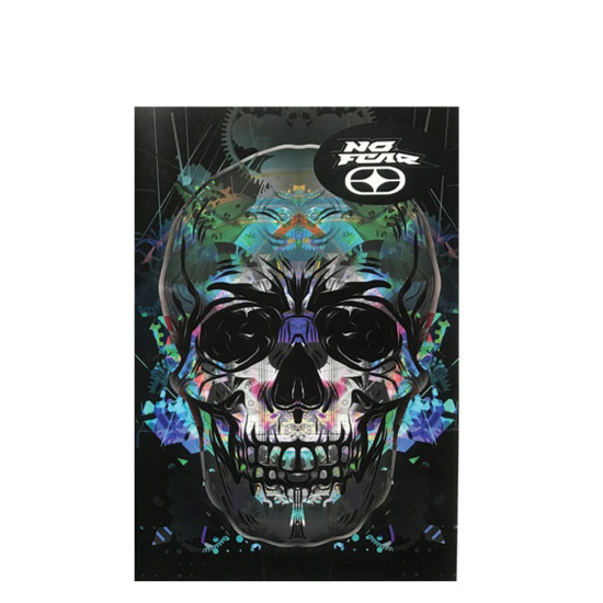 BMU 347-70400 τετράδιο ριγέ 17Χ25cm Glass skull