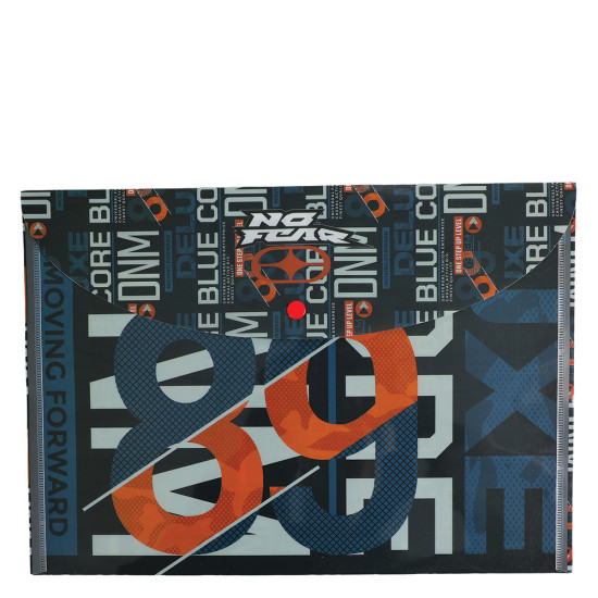 BMU 348-03580 φάκελος κουμπί No fear blue core A4