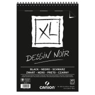 Canson XL μπλοκ σχεδίου σπιράλ A3 29.7x42cm 40φ. 150gr μαύρο