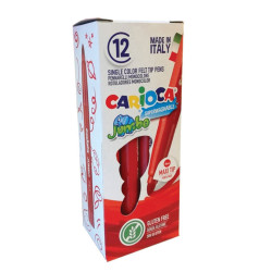 Carioca Jumbo 40130/03 μαρκαδόροι 12τμχ Κόκκινο