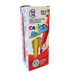 Carioca Jumbo 40130/05 μαρκαδόροι 12τμχ Κίτρινο