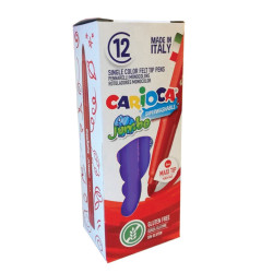 Carioca Jumbo 40130/09 μαρκαδόροι 12τμχ Μωβ