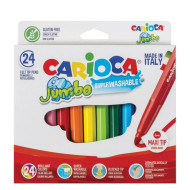 Carioca jumbo maxi nib 40570  μαρκαδόροι χοντροί 24 τμχ