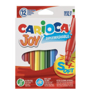 Carioca super joy 40614  μαρκαδόροι λεπτοί 12 τμχ