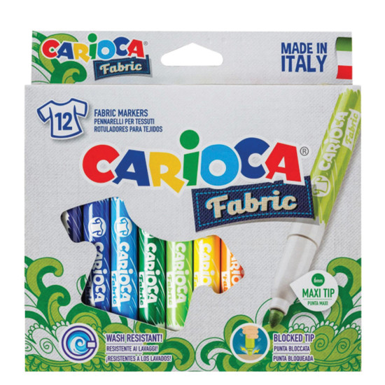 Carioca Fabric Art 40957 μαρκαδόροι 12χρμ