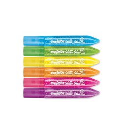 Carioca fluo glitter glue 6x10.5ml
