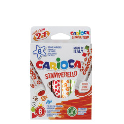Carioca Stamperelo 42279 μαρκαδόροι με σφραγίδα 6χρ