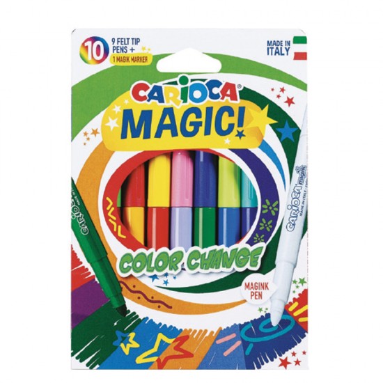 Carioca Magic 42737 μαρκαδόροι αλλαγής χρώματος 9+1 χρ