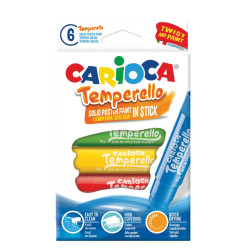 Carioca Temperello 42739 μαρκαδόροι stick τέμπερας 6χρ