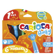 Carioca baby 42815 μαρκαδόροι νηπίων 6 τμχ
