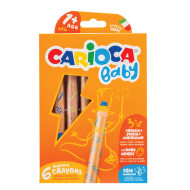 Carioca Baby 42817 ξυλομπογιές & ξύστρα 6χρ ετών 1+