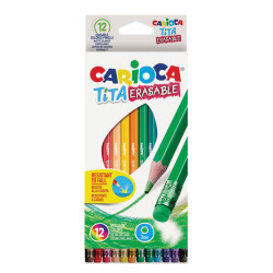Carioca 42897 ξυλομπογιές που σβήνουν 12χρ