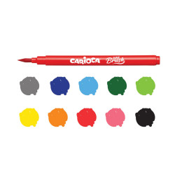 Carioca Super Brush 42937 μαρκαδόροι ακουαρέλλας 10χρμ
