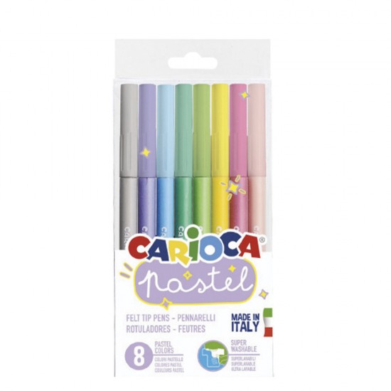 Carioca 43032 Pastel μαρκαδόροι 8χρμ