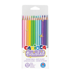 Carioca 43034 ξυλομπογιές παστελ 12χρ