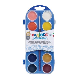 Carioca νερομπογιές σε παλέτα 12 χρωμάτων
