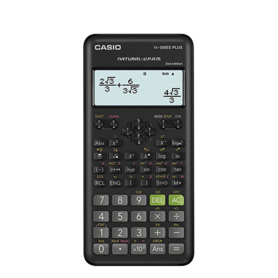 Casio FX-350ES PLUS αριθμομηχανή επιστημονική 2η έκδοση 252 λειτ. μαύρο