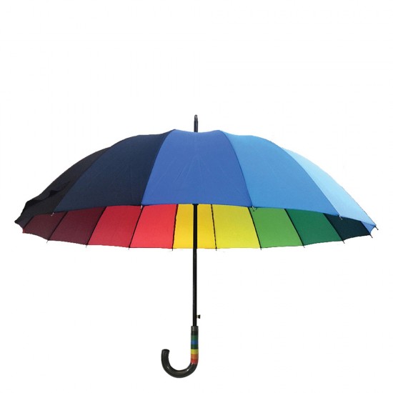 Chanos 0275 ομπρέλα 63cm με μπαστούνι rainbow