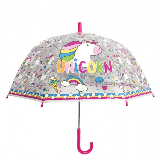 Chanos 9424 ομπρέλα παιδική με μπαστούνι 48cm unicorn