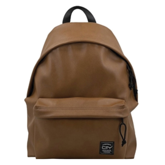 City The Drop Leatherlike 48017 σακίδιο πλάτης brown