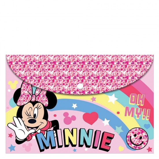Διακάκης 563046 φάκελος με κουμπί Α4 Minnie Mouse