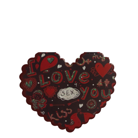 Δωρόσημο 11954-5 κάρτα ευχών ερωτευμένων 6Χ7cm I Love you,sex,kiss