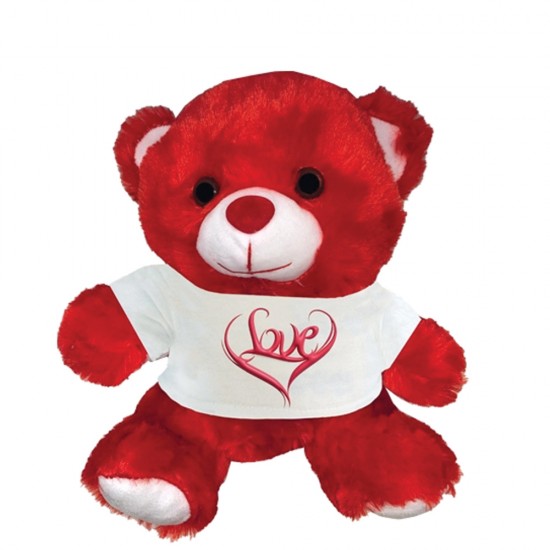 Δωρόσημο 12399-3 λούτρινο αρκουδάκι 30cm κόκκινο Καρδιά Love