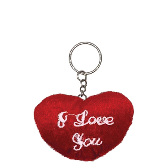 Δωρόσημο 13079 μπρελόκ 7,5X5cm λούτρινη Καρδιά I Love you