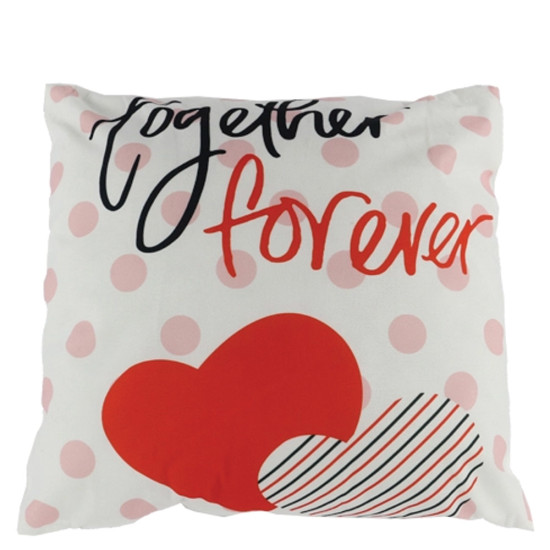 Δωρόσημο 13096-2 μαξιλάρι 45χ45cm λευκό Together forever