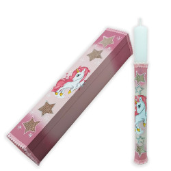 Dreamlight 23-337 λαμπάδα unicorn με ξύλινο κουτί