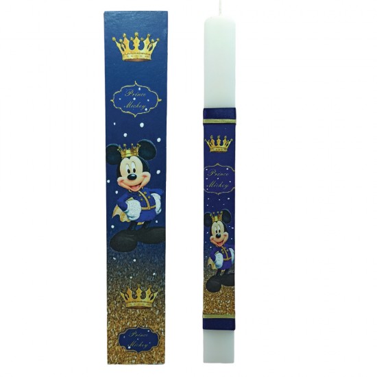Dreamlight 23-902 λαμπάδα Mickey Mouse πρίγκιπας με ξύλινο κουτί