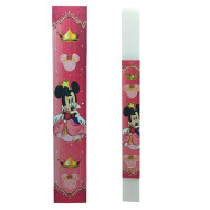 Dreamlight 23-904 λαμπάδα Minnie Mouse πριγκίπισσα με ξύλινο κουτί