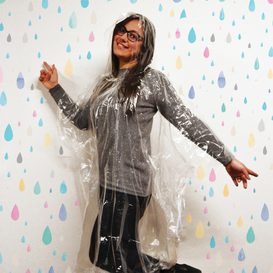 Legami SOS rain PONCHO0001 Αδιάβροχο με κουκούλα μίας χρήσης