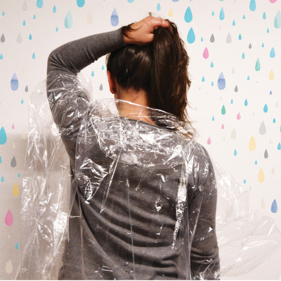 Legami SOS rain PONCHO0001 Αδιάβροχο με κουκούλα μίας χρήσης