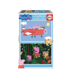 Educa 17157 σετ puzzles 2 x 16τμχ Peppa Pig