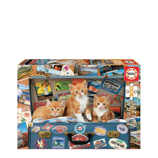 Educa 18065 puzzle 200τμχ Travelling Kittens