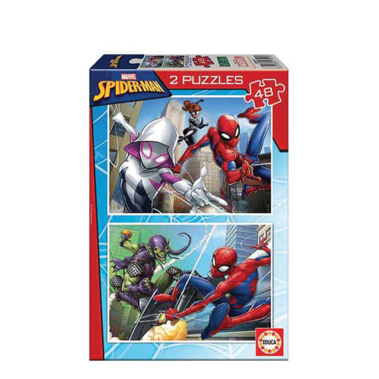 Educa 18099 σετ puzzles 2 x 48τμχ Spiderman