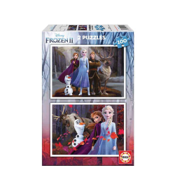 Educa 18111 σετ puzzles 2 x 100τμχ Frozen