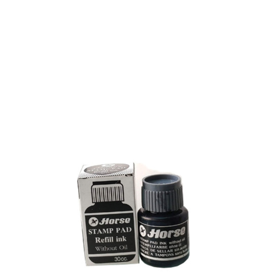Horse μελάνι για ταμπόν σφραγίδας 30 ml μαύρο